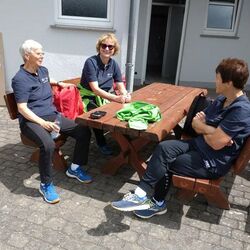 Geschafft - Pause nach dem Sportabzeichentag