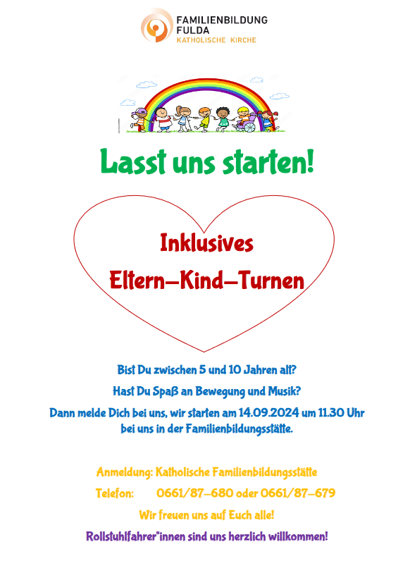 Inklusives Eltern-Kind-Turnen - Lasst uns starten!