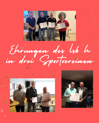 Erfolgreiches Ehrungswochenende für verdiente Vereinsvorstände