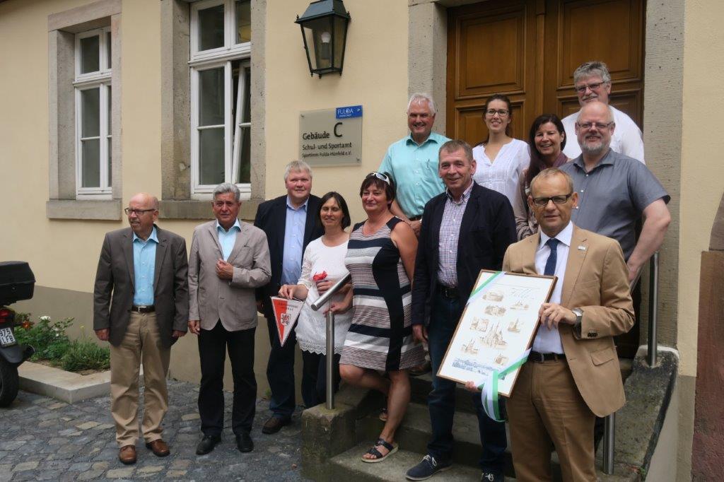 Geschäftsstelle des Sportkreises Fulda-Hünfeld im Palais Altenstein eröffnet - Zentrale Anlaufstelle für alle Sportvereine