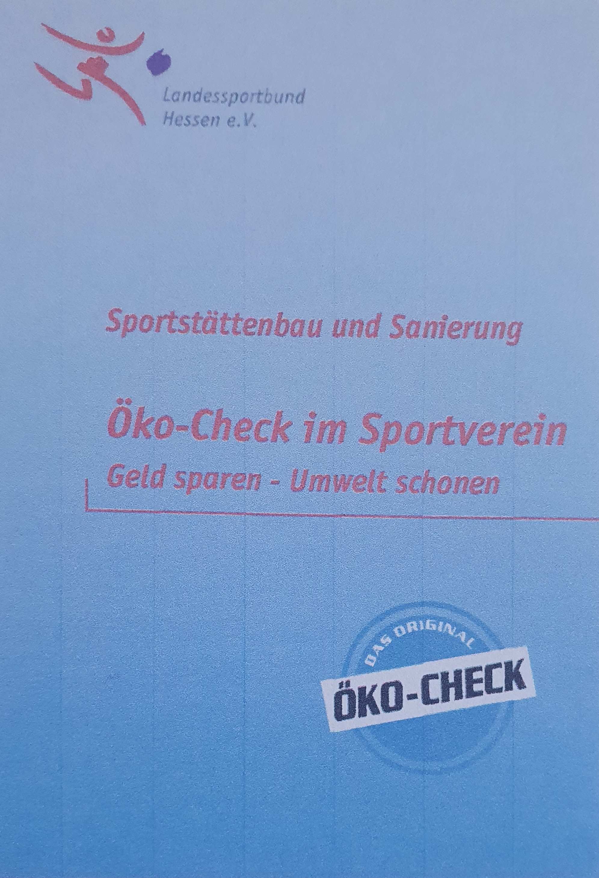 "Öko-Check" als Vorzeigeobjektt
