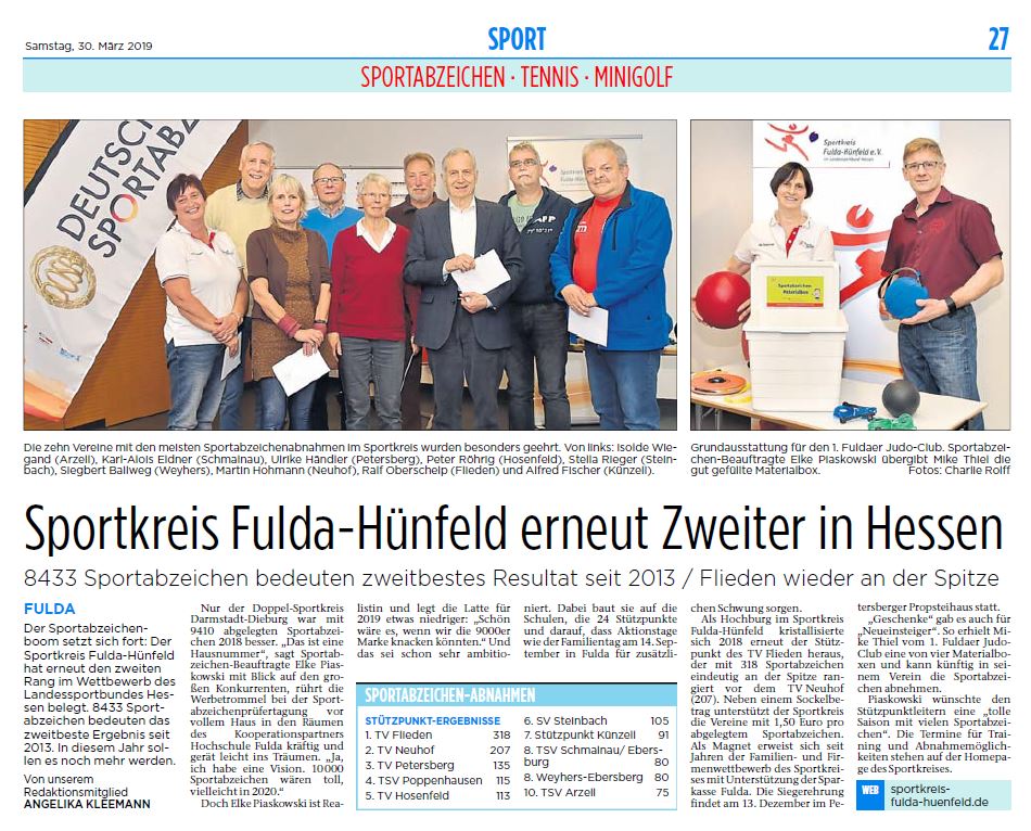 Sportabzeichen-Prüfer*innen Tagung 2019