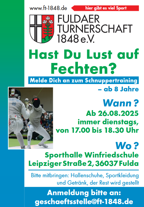 Fechten bei FT Fulda