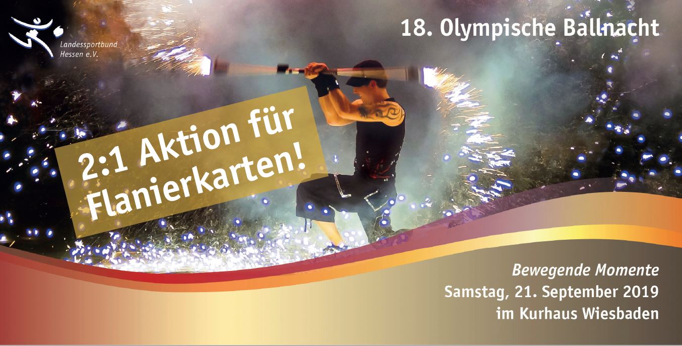 Olympische Ballnacht am 21. September in Wiesbaden