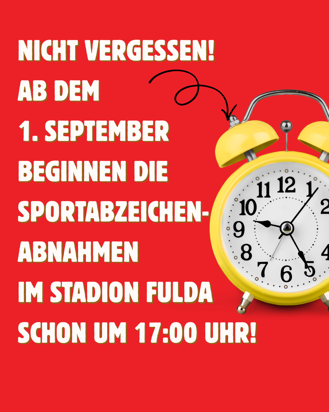 Sportabzeichen-Abnahmen beginnen im Fuldaer Stadion früher