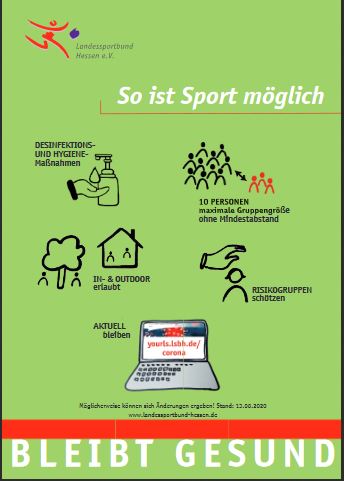 Landessportbund Hessen: So ist Sport derzeit möglich