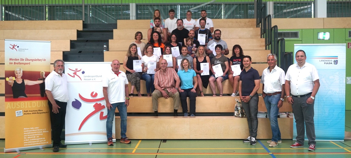 20 neue Übungsleiterinnen und Übungsleiter im Sportkreis Fulda-Hünfeld